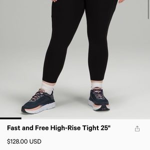 Lululemon fast and free leggings